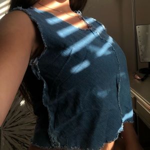 Denim vintage looking crop